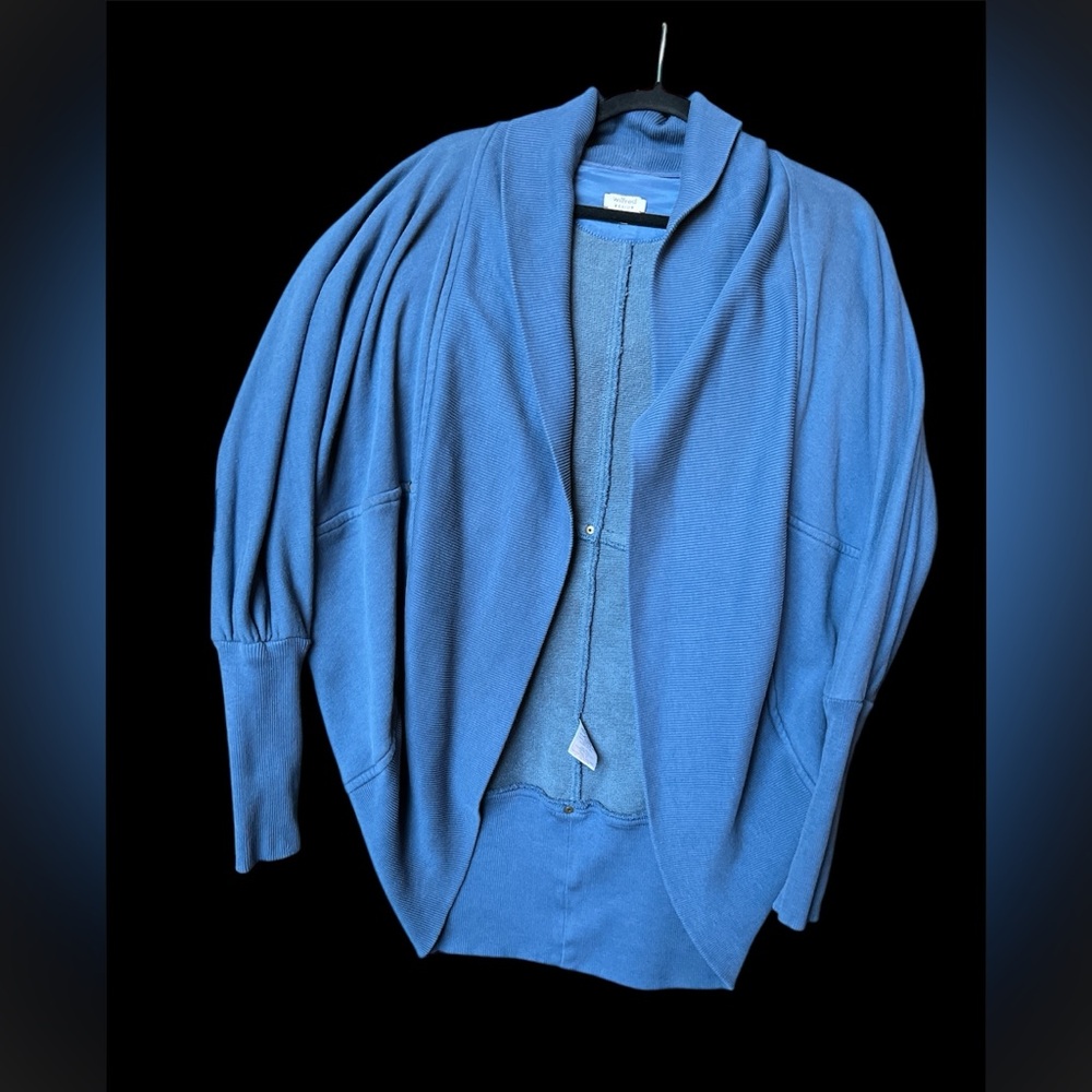 Wilfred Aritzia  Cocoon Cardigan Sweater Indigo Blue Size Medium